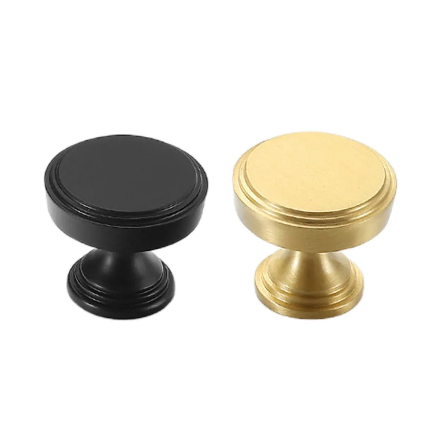 Simple Cabinet Handle Single Hole Modern Drawer Pull for Closet Door Cupboard - Black