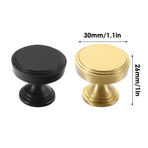 Simple Cabinet Handle Single Hole Modern Drawer Pull for Closet Door Cupboard - Black