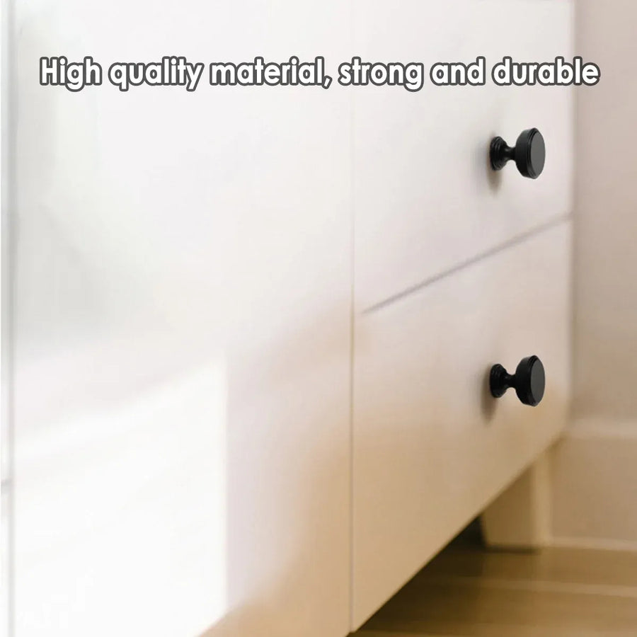 Simple Cabinet Handle Single Hole Modern Drawer Pull for Closet Door Cupboard - Black