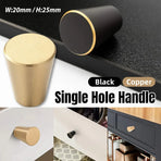 Modern Simple Cabinet Handle Single Hole Drawer Pull for Wardrobe Door Furniture - Copper