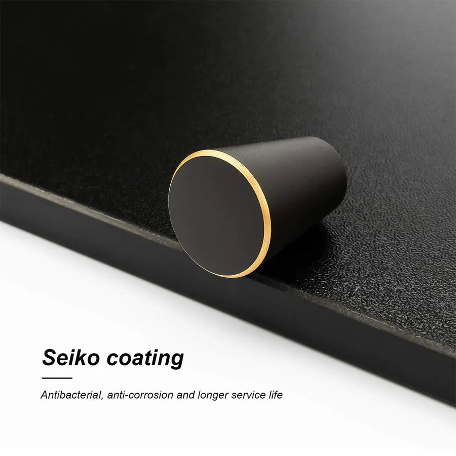 Modern Simple Cabinet Handle Single Hole Drawer Pull for Wardrobe Door Furniture - Copper