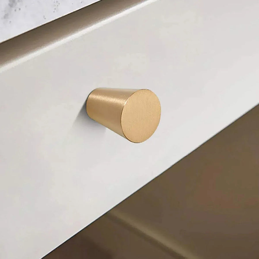 Modern Simple Cabinet Handle Single Hole Drawer Pull for Wardrobe Door Furniture - Copper
