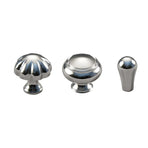 Pure Copper Wardrobe Handle Bright Silver Round Ball Egg Shaped Drawer Pull - Round