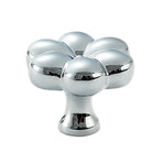 Brass Cabinet Handle Bucolic Style Creative Pull for Wardrobe Drawer Cupboard - Silver