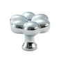 Brass Cabinet Handle Bucolic Style Creative Pull for Wardrobe Drawer Cupboard - Silver