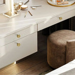 Brass Cabinet Handle Bucolic Style Creative Pull for Wardrobe Drawer Cupboard - Silver