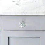 Cabinet Door Handle Round Single Hole Drawer Pull Cabinet Pattern for Furniture - Silver