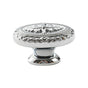 French Cabinet Door Handles Oval Shape Retro Style 2 Colours for Drawer Wardrobe - Silver