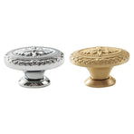 French Cabinet Door Handles Oval Shape Retro Style 2 Colours for Drawer Wardrobe - Silver