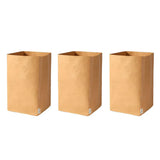 3pcs Washable Kraft Paper Storage Bag for Kitchen Desktop Refrigerator Organizer - S-Square - Extra Image