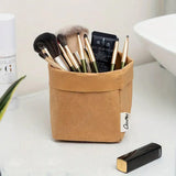3pcs Washable Kraft Paper Storage Bag for Kitchen Desktop Refrigerator Organizer - XL-Square - Extra Image