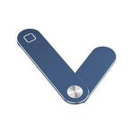 Side Mount Clip Phone Holder for Laptop Adjustable Portable Screen Bracket - Blue