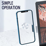 Side Mount Clip Phone Holder for Laptop Adjustable Portable Screen Bracket - Pink