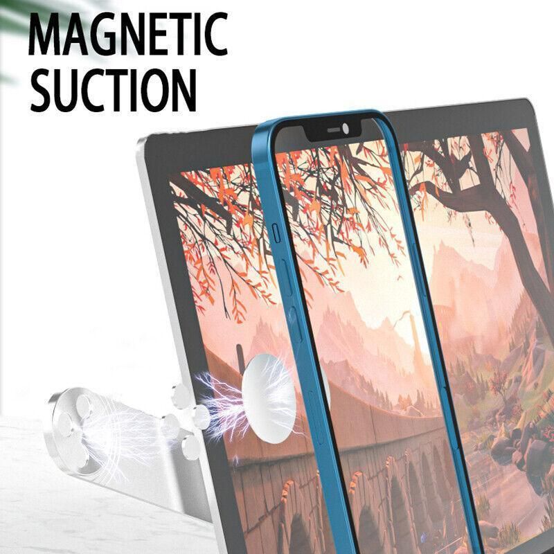 Side Mount Clip Phone Holder for Laptop Adjustable Portable Screen Bracket - Pink