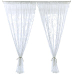 Elegant Lace Curtain Bedroom Window Door Screen Privacy Window Decor - 75*100cm
