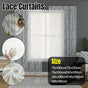 Elegant Lace Curtain Bedroom Window Door Screen Privacy Window Decor - 75*150cm