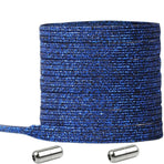 No Tie Locked Elastic Shoelace Shoe Lace Lazy Laces Sneakers Sports - NO.21 Royal Blue