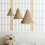 3PCS Woven Lampshade Set Pendant Light Cover for Ceiling Hanging Lamp Durable