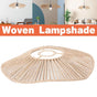 Woven Paper Rope Lamp Shade Rustic Ceiling Light Shade for Living Room Decor