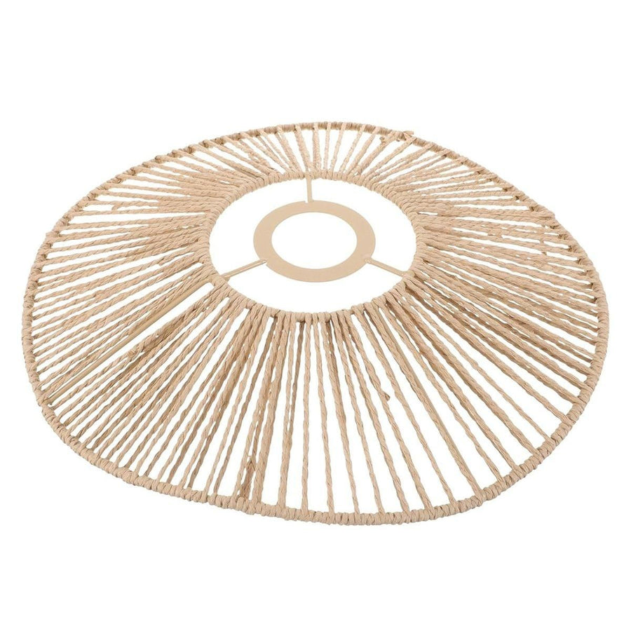 Woven Paper Rope Lamp Shade Rustic Ceiling Light Shade for Living Room Decor