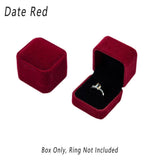 10X Flannel Ring Jewelry Earring Ring Jewelry Boxes Exquisite Gift Organizer - Apricot