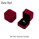 10X Flannel Ring Jewelry Earring Ring Jewelry Boxes Exquisite Gift Organizer - Apricot - Extra Image