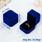 10X Flannel Ring Jewelry Earring Ring Jewelry Boxes Exquisite Gift Organizer - Pink Grey