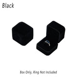 10X Flannel Ring Jewelry Earring Ring Jewelry Boxes Exquisite Gift Organizer - Pink Grey - Extra Image