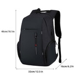 Men Business Bag Laptop Multi Functional Computer Bag Large Capacity Backpack - Side View