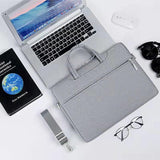 15inch Laptop Sleeve Carry Case Cover Bag For Macbook Air/Pro Hp Notebook - Dark Grey - Top-Down View