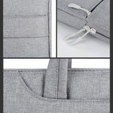 15inch Laptop Sleeve Carry Case Cover Bag For Macbook Air/Pro Hp Notebook - Dark Grey - Rear View
