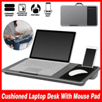 Portable Lap Desk with Cushion, Mouse Pad and Phone Slot, 1 Piece