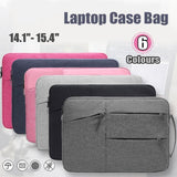 Laptop Sleeve Travel Bag Carry Case For MacBook Air Pro 14.1”-15.4” - Rose Red - Front View