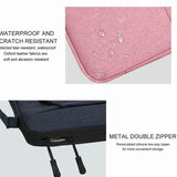 Laptop Sleeve Travel Bag Carry Case For MacBook Air Pro 14.1”-15.4” - Rose Red
