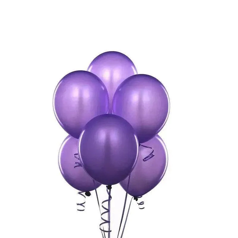 Latex Balloons 10 Inch for Birthday Party Wedding Event Decoration 10PCS Set - Rose Red