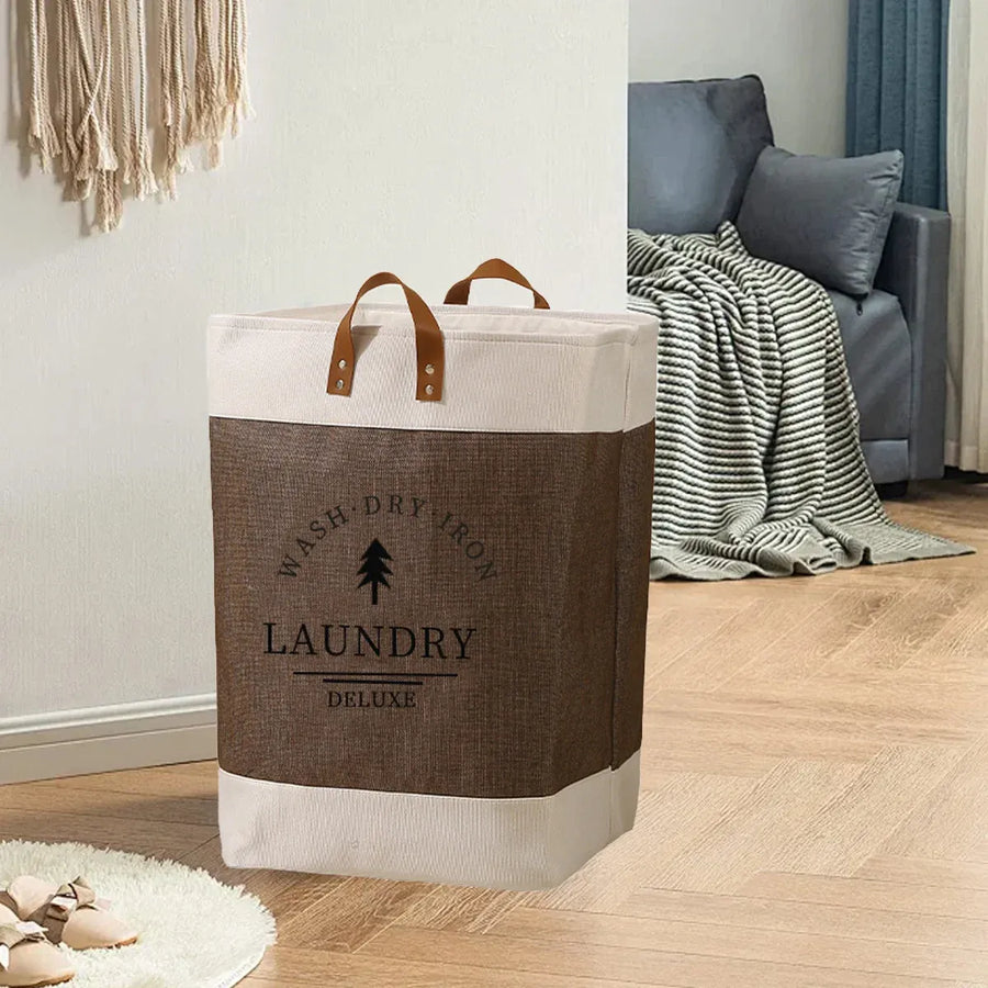Large Capacity Foldable Clothes Storage Basket Durable Space-Saving Easy To Use