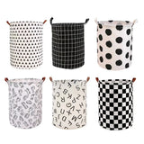 Foldable Laundry Basket Dirty Clothes Hamper Toy Storage Organizer Storage Bin - Cars - Top-Down View