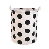 Foldable Laundry Basket Dirty Clothes Hamper Toy Storage Organizer Storage Bin - English Letters - Low Angle