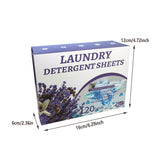 Laundry Tablets Set Portable Cleaning Pods Concentrated for Household Washing - Flax - Side View
