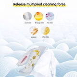 Laundry Tablets Set Portable Cleaning Pods Concentrated for Household Washing - Flax - 45-Degree Angle