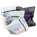 Essential Travel Wash Bag Set for Delicate Clothing – 4 Pack Mesh Bags - Side View