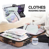 Essential Travel Wash Bag Set for Delicate Clothing – 4 Pack Mesh Bags - Top-Down View