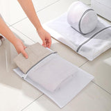 5pcs Zipper Mesh Laundry Bags Set Clothes Washing Organiser for Delicates - Pink - Top-Down View
