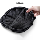 2PCS Foldable Mesh Laundry Hampers with Handles and Pocket for Clothes Storage - 45-Degree Angle