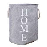 60L Large Foldable Laundry Washing Clothes Storage Hamper Basket Bin Organiser - Front View