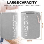 60L Large Foldable Laundry Washing Clothes Storage Hamper Basket Bin Organiser