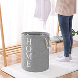 60L Large Foldable Laundry Washing Clothes Storage Hamper Basket Bin Organiser - Close-Up Angle