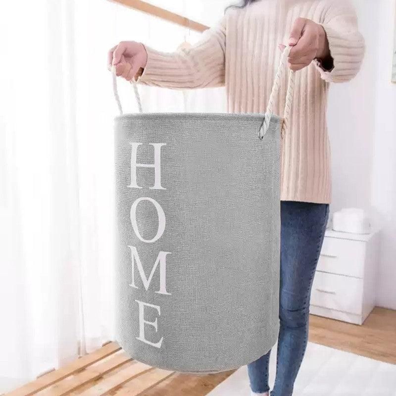 60L Large Foldable Laundry Washing Clothes Storage Hamper Basket Bin Organiser