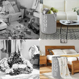 60L Large Foldable Laundry Washing Clothes Storage Hamper Basket Bin Organiser - Extra Image