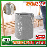 60L Large Foldable Laundry Washing Clothes Storage Hamper Basket Bin Organiser